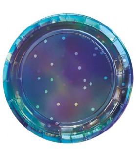 Sparkling Sapphire Small Paper Plates (8ct)