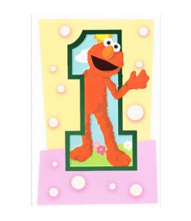 Sesame Street Elmo 1st Birthday Greeting Card w/ Envelope (1ct)