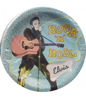 Elvis Presley Vintage 1993 Large Paper Plates (8ct)