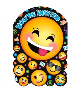 Emoji 'LOL' Invitation Set w/ Envelopes (8ct)
