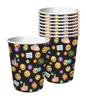 Emoji 'LOL' 9oz Paper Cups (8ct)