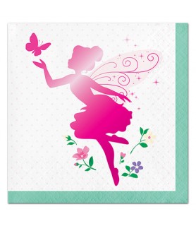 Fairy Party 'Floral Fairy Sparkle' Small Napkins (16ct)