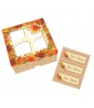 Fall Leaves Paper Treat Boxes With Stickers (3ct)