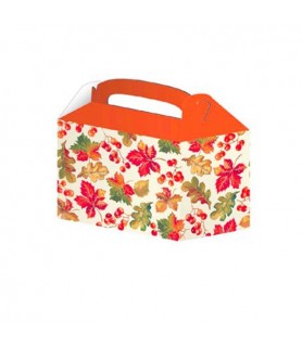 Fall Autumn 'Berries and Leaves' Paper Take Home Containers (4ct)