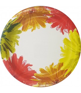 Fall Autumn 'Suncatcher' Extra Large Paper Plates (8ct)