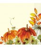 Fall Autumn 'Watercolor Fall Pumpkins' Lunch Napkins (16ct)