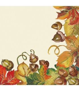 Fall Autumn 'Harvest Pumpkins' Small Napkins (24ct)