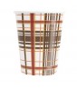 Thanksgiving 'Plaid Turkey' 9oz Paper Cups (8ct)