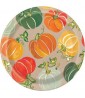 Fall Autumn 'Colorful Pumpkins' Large Paper Plates (8ct)