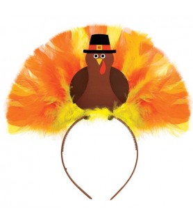 Thanksgiving Turkey Feather Headband / Favor (1ct)
