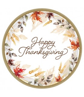 Thanksgiving 'Classic' Small Paper Plates Value Pack (60ct)