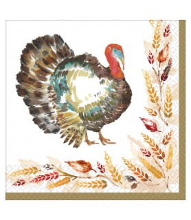 Thanksgiving 'Classic' Lunch Napkins Value Pack (125ct)