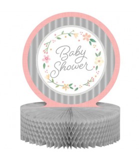 Baby Shower 'Farmhouse Floral' Honeycomb Centerpiece (1ct)