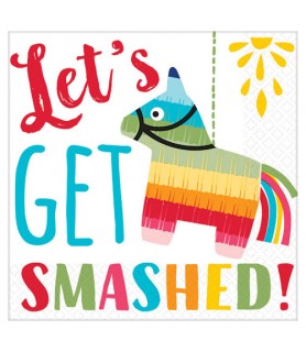 Fiesta 'Let's Get Smashed' Small Napkins (16ct)
