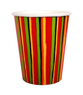 Fiesta Stripes 9oz Paper Cups (8ct)