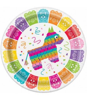 Mexican Fiesta Large Paper Plates (8ct)