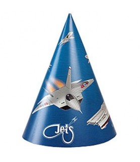 Fighter Jets Cone Hats (8ct)