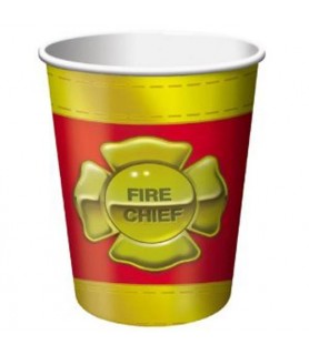 Fire Engine 9oz Paper Cups (8ct)