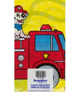 Fire Engine 'Dalmatian Station' Table Cover (1ct)