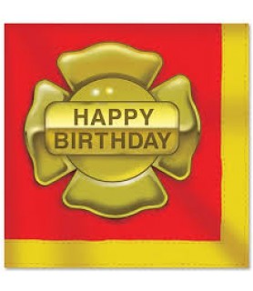 Fire Engine Happy Birthday Lunch Napkins (16ct)