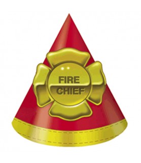 Fire Engine Cone Hats (8ct)