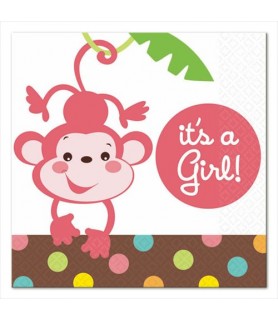 Fisher Price Baby Shower Girl Small Napkins (16ct)