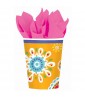 Floral 'Cool Splash' 9oz Paper Cups (8ct)