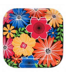Floral 'Bold Blooms' Small Paper Plates (10ct)