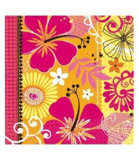 Floral 'Tropical Heat' Lunch Napkins (16ct)