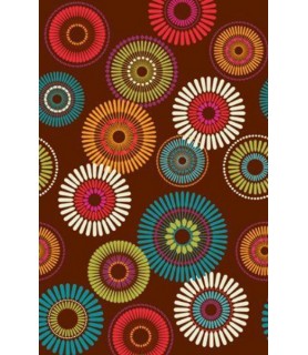 Floral 'Modern Motiff' Paper Table Cover (1ct)