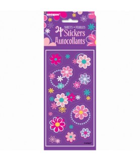 Floral 'Birthday Blooms' Stickers (4 sheets)
