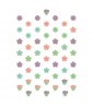 Floral 'Spring Flowers' Mini Glitter Cutouts (50ct)