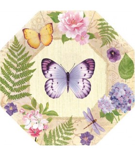 Floral 'In the Garden' Extra Large Paper Plates (8ct)