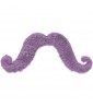 Purple Fuzzy Adhesive Mustache / Favor (1ct)