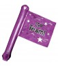 Purple 'Go Team' Inflatable Foil Flag (1ct)