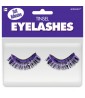Purple Tinsel Eyelashes / Favor (1 pair)
