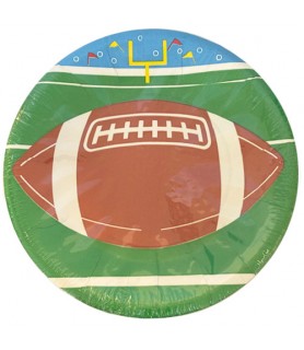 Football Vintage 'Field Goal' Small Paper Plates (10ct)
