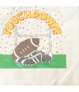 Football Vintage 'Touchdown' Small Napkins (16ct)