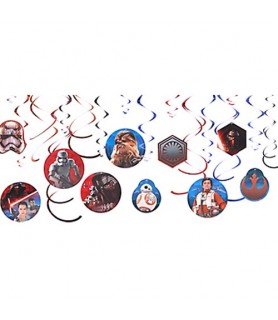 Star Wars 'The Force Awakens' Hanging Swirl Decorations (12pc)