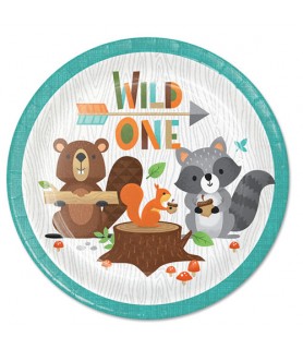 Forest Fox 'Wild One' Small Paper Plates (8ct)*