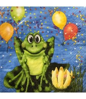 Happy Birthday 'Swamp Party' Small Napkins (16ct)
