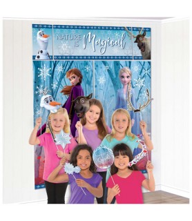 Frozen 2 Wall Poster Decorating Kit w/ Photo Props (17pc)