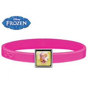 1-Charm Frozen Anna ROXO Bracelet (Size Small, Pink Band)