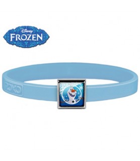 1-Charm Frozen Olaf ROXO Bracelet (Size Small, Blue Band)