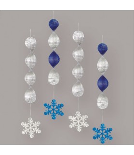 Hanging Snowflakes Decorations (4ct)