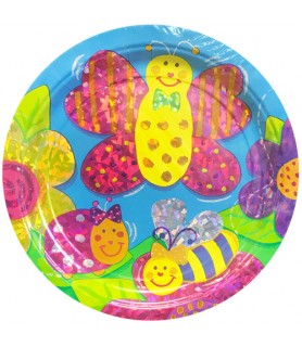 Happy Birthday 'Love Bugs' Large Paper Plates (8ct)