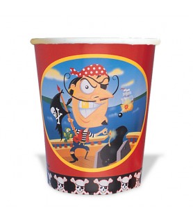 Gold Tooth Pirate 9oz Paper Cups (8ct)