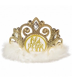 Birthday 'Golden Age' Old Is The New Gold Flashing Plastic Tiara (1ct)