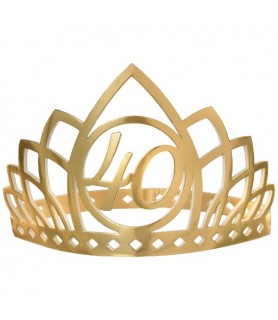 Birthday 'Golden Age' 40th Birthday Foil and Foam Crown (1ct)