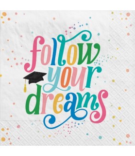 Graduation 'Follow Your Dreams' Lunch Napkins (40ct)